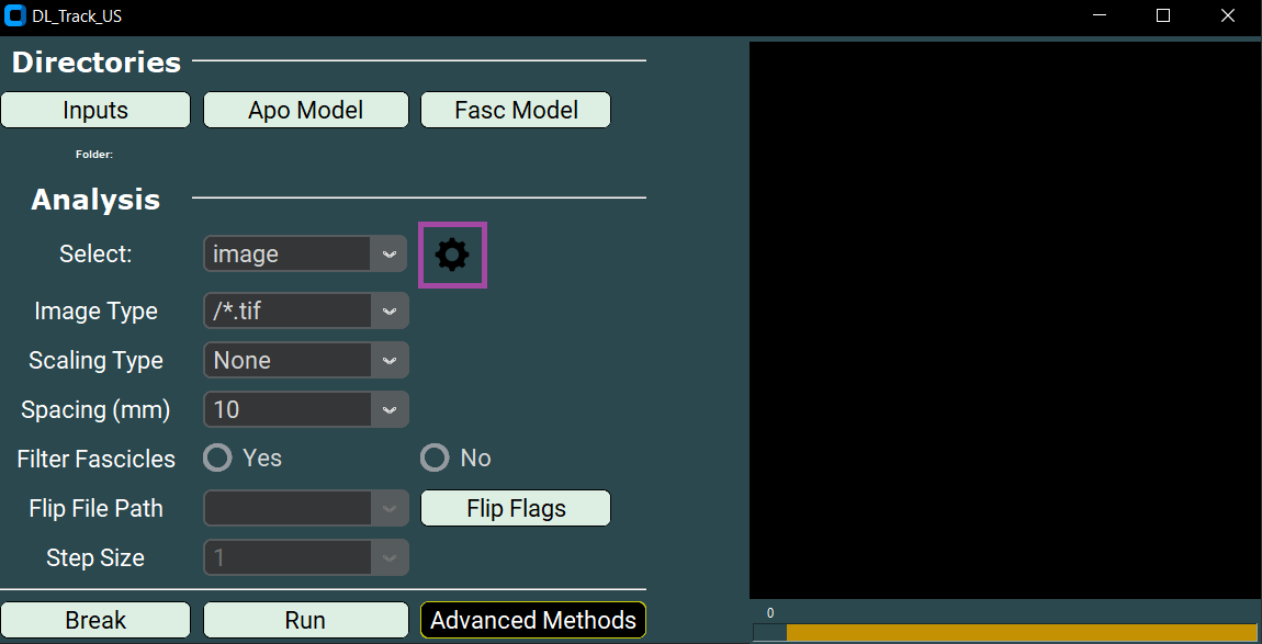 analysis parameters